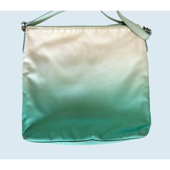 KATE SPADE Jae Degrade Mint Green Ombre Flat Crossbody Bag Purse - Picture 6 of 6